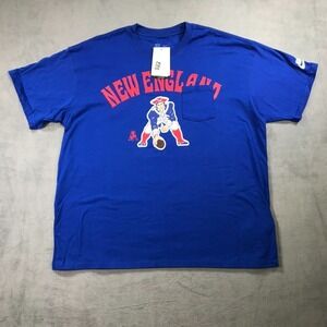 New England Patriots Shirt Men's Extra Large Blue Nike Pocket Tee Retro Logo NEW